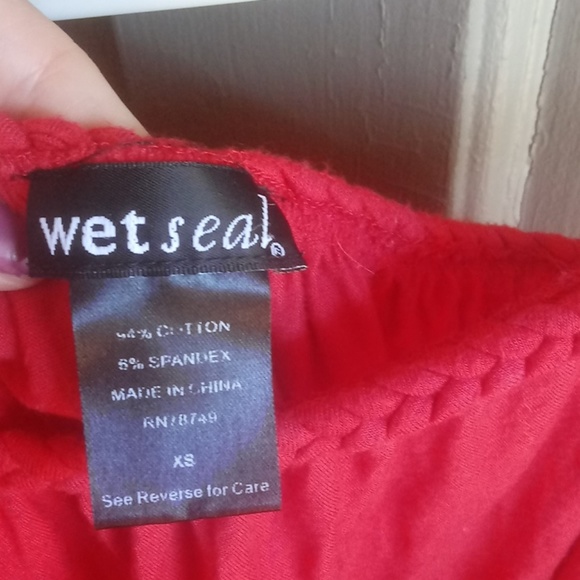 🥳Final price Red wet seal top - Picture 2 of 2